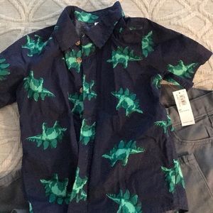 NWT Old Navy Short sleeve collared short and pants